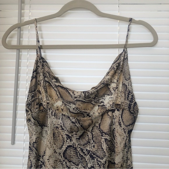 NWOT Snakeskin cowl dress - Picture 4 of 5